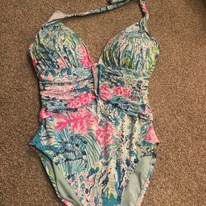 Lilly Pulitzer one piece. Sink or swim.